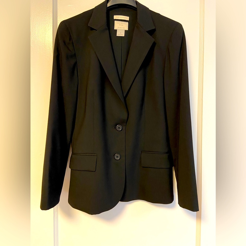 Club Monaco Manhattan Tex Blazer - Black - Size 4